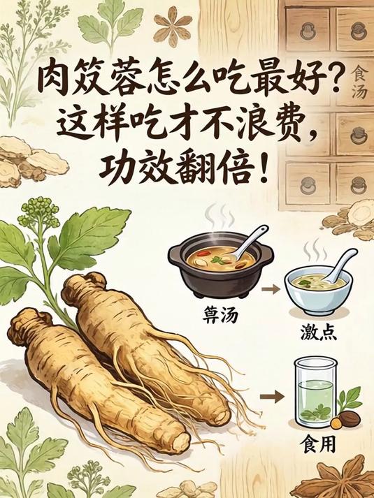 肉苁蓉怎么吃最好?这样吃才不浪费,功效翻倍!