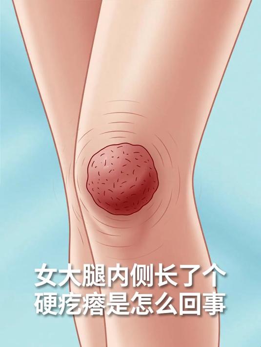 女大腿内侧长了个硬疙瘩是怎么回事 #健康扬帆季#