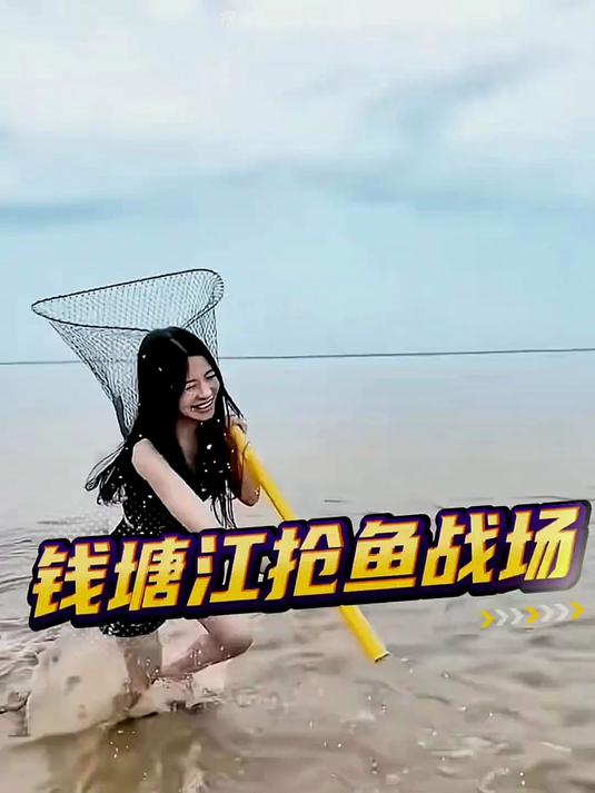 40℃天!我有点坚持不住了,钱塘江潮头鱼我来捕!