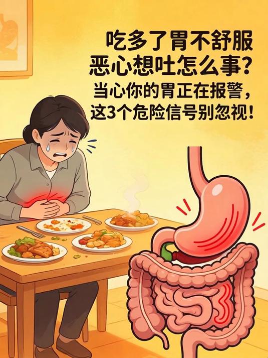 吃多了胃不舒服恶心想吐怎么回事?当心你的胃正在报警,这3个危险信号别忽视!