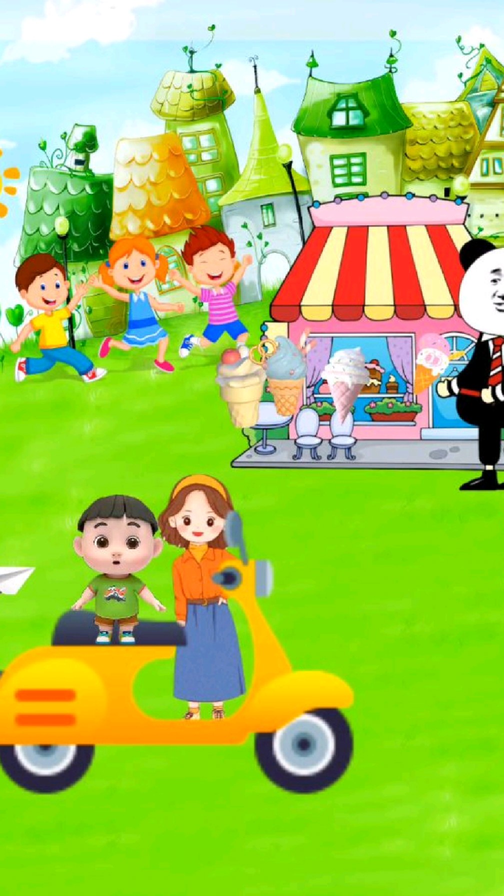 小朋友冰淇淋吃多了容易拉肚子喔