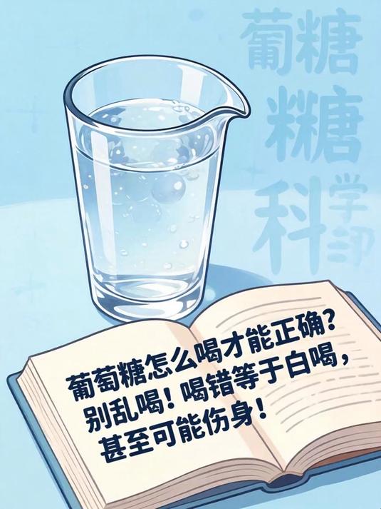 葡萄糖怎么喝才能正确？别乱喝！喝错等于白喝，甚至可能伤身！
