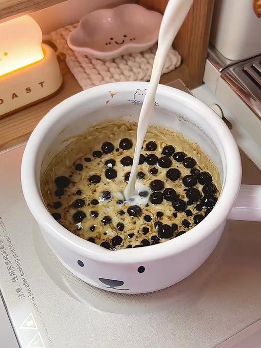 天冷了 来锅热乎的黑糖珍珠牛乳