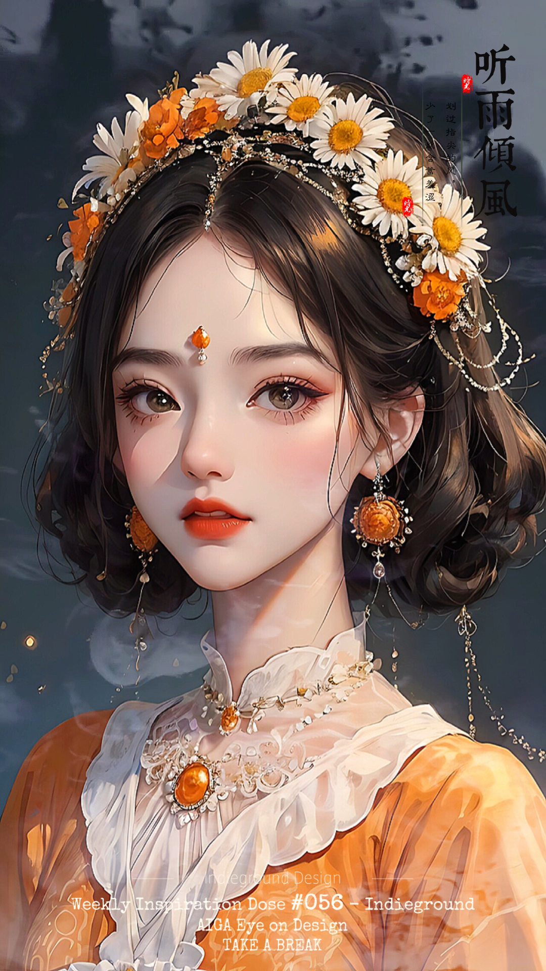 橘系古风美女 | 唯美女生头像