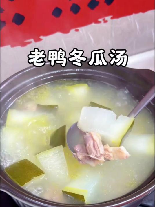 秋天要多喝老鸭冬瓜汤清热滋润又好喝汤鲜味美大人小孩都喜欢