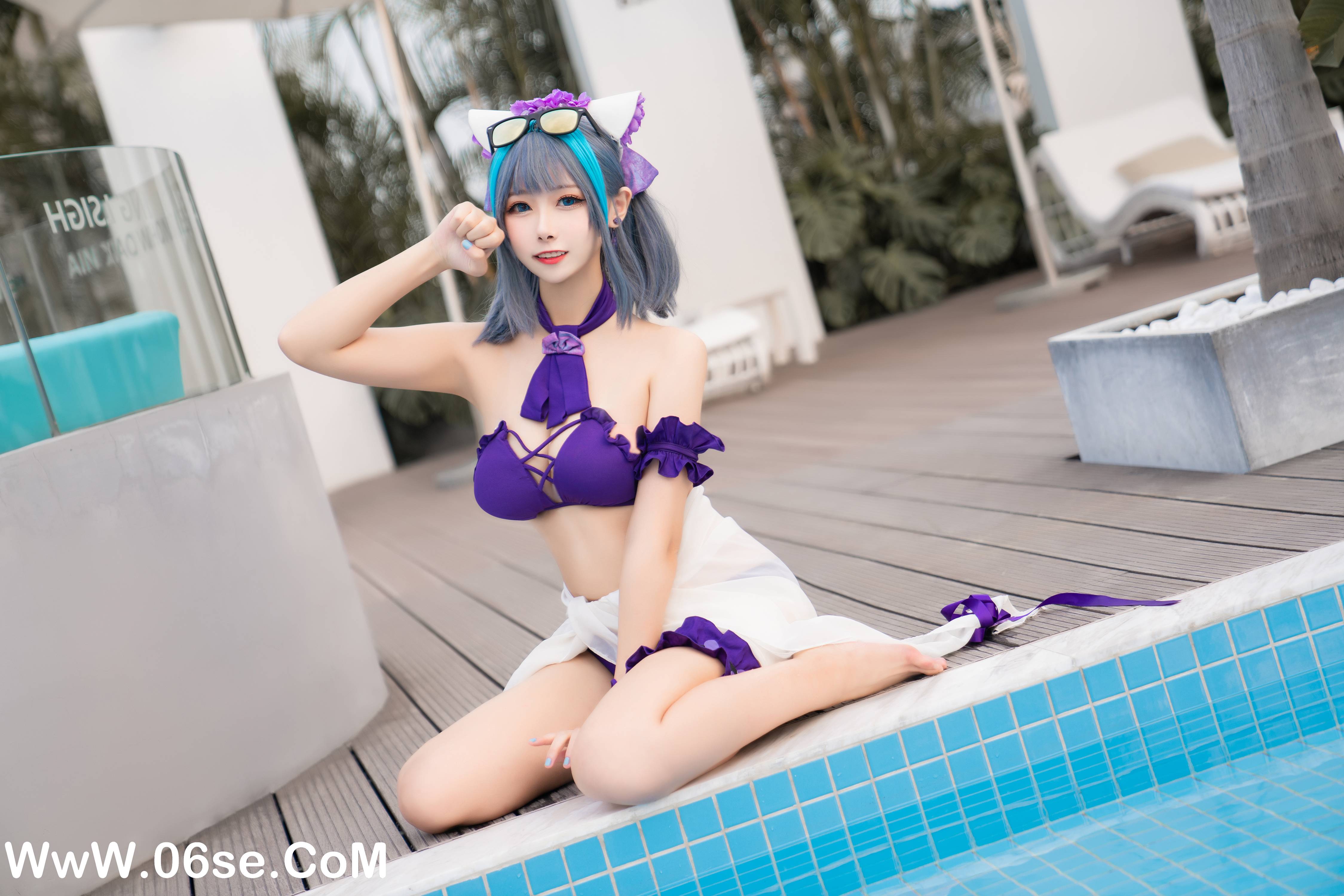 图片[22]-Momoko葵葵 NO.018 – 柴郡水着[40P+1V313M]-六色网