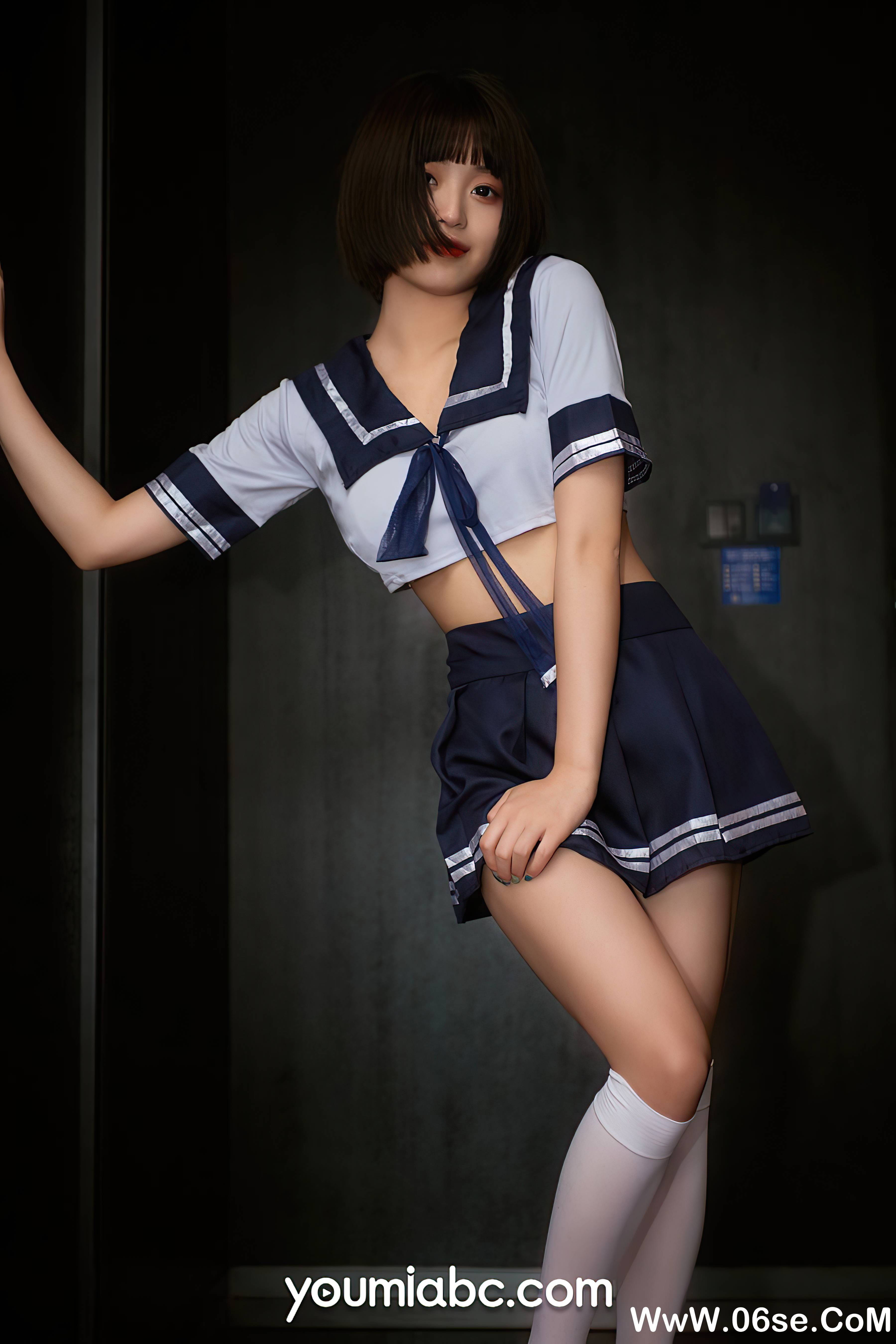 图片[18]-[YouMi尤蜜] 2021.07.19 放学等我 萌萌[27+1P435M]-六色网