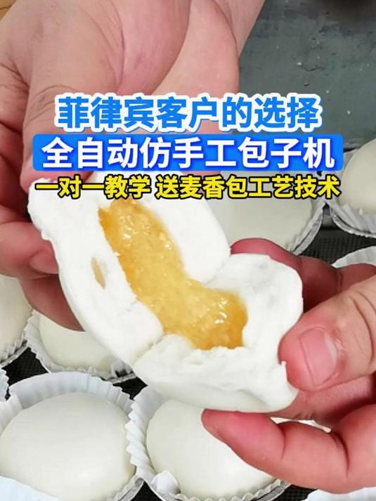 菲律宾客户的选择全自动仿手工包子机送技术