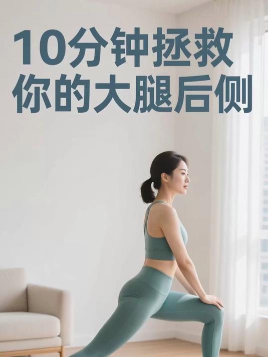 拉伸大腿后侧 10 分钟,缓解酸痛,改善腿型