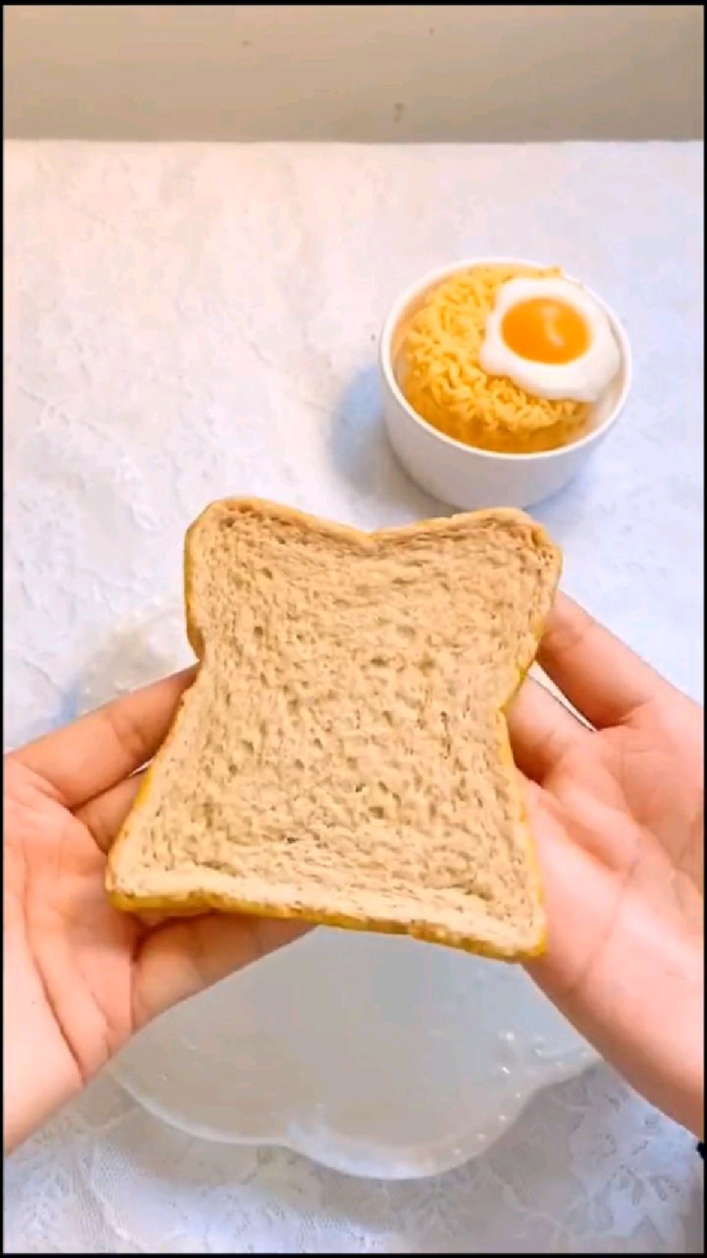 面包荷包蛋造型香薰蜡烛