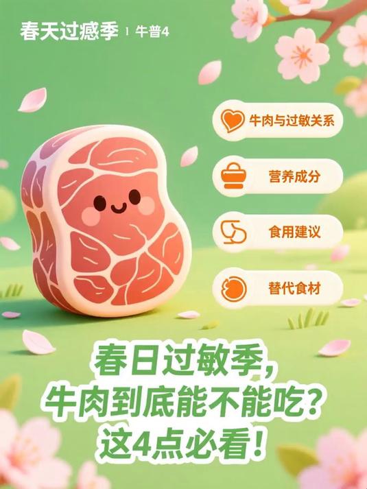 春日过敏季,牛肉到底能不能吃?这4点必看!#春季过敏小科普#