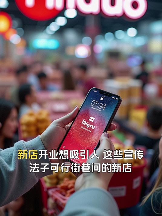 新店开业想吸引人,这些宣传法子可行
