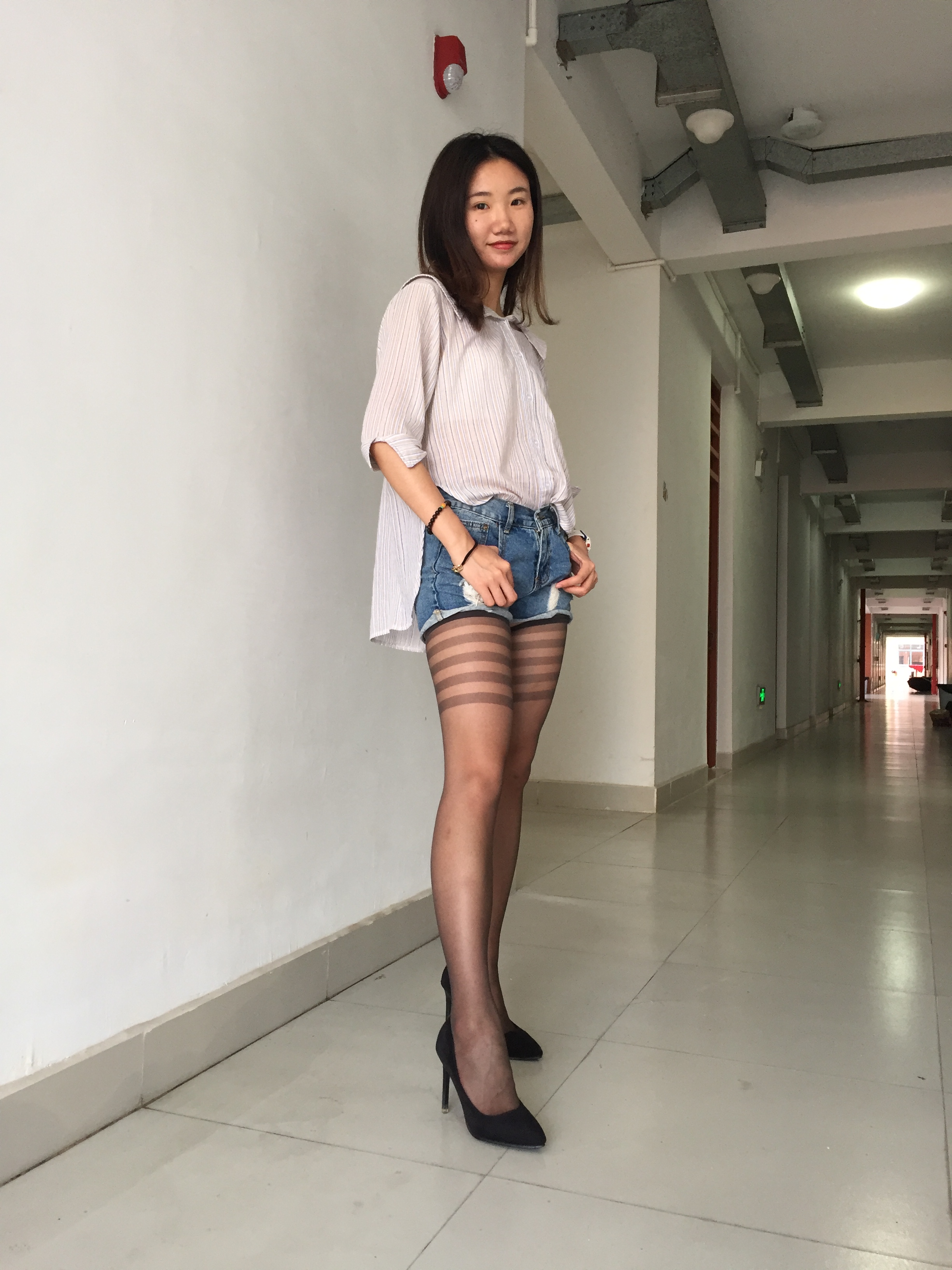 图片[19]-学妹校园寝室短丝系列039期 雨涵[66P71M]-六色网