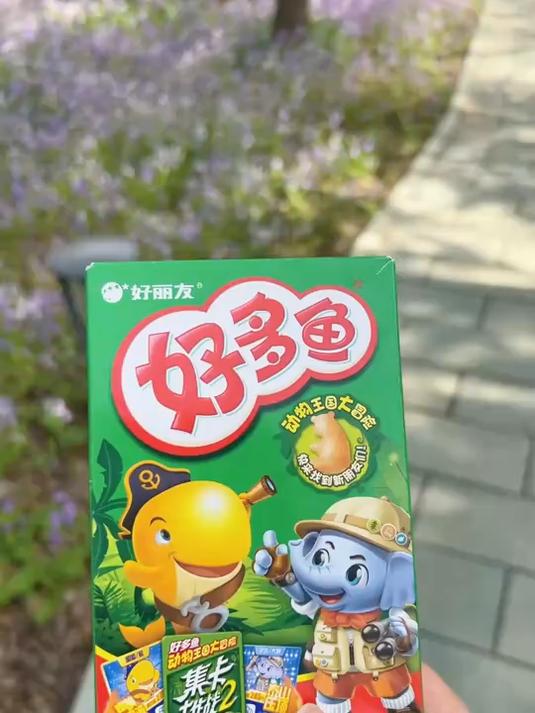 小朋友在公园里吃好多鱼