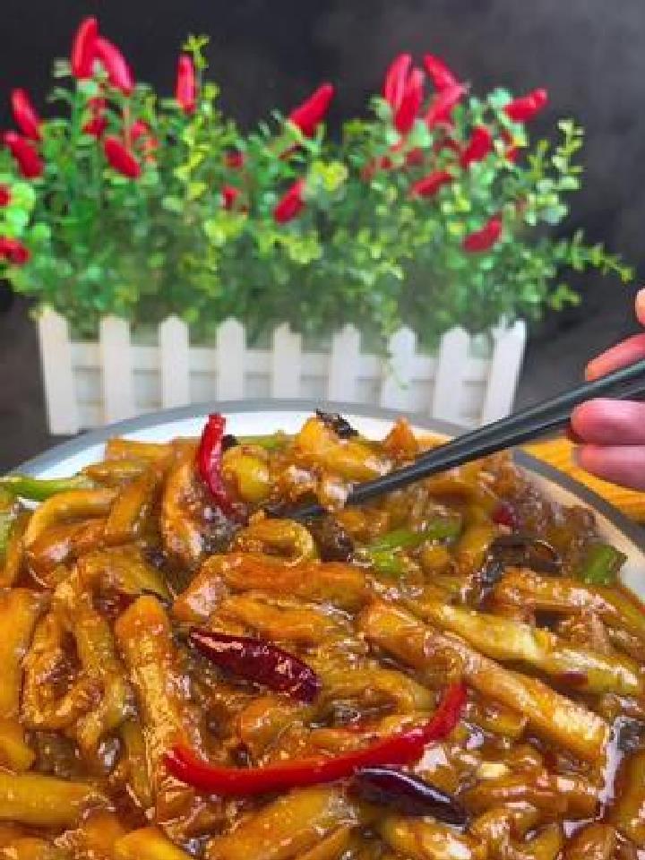 原来不过油也能做鱼香茄条