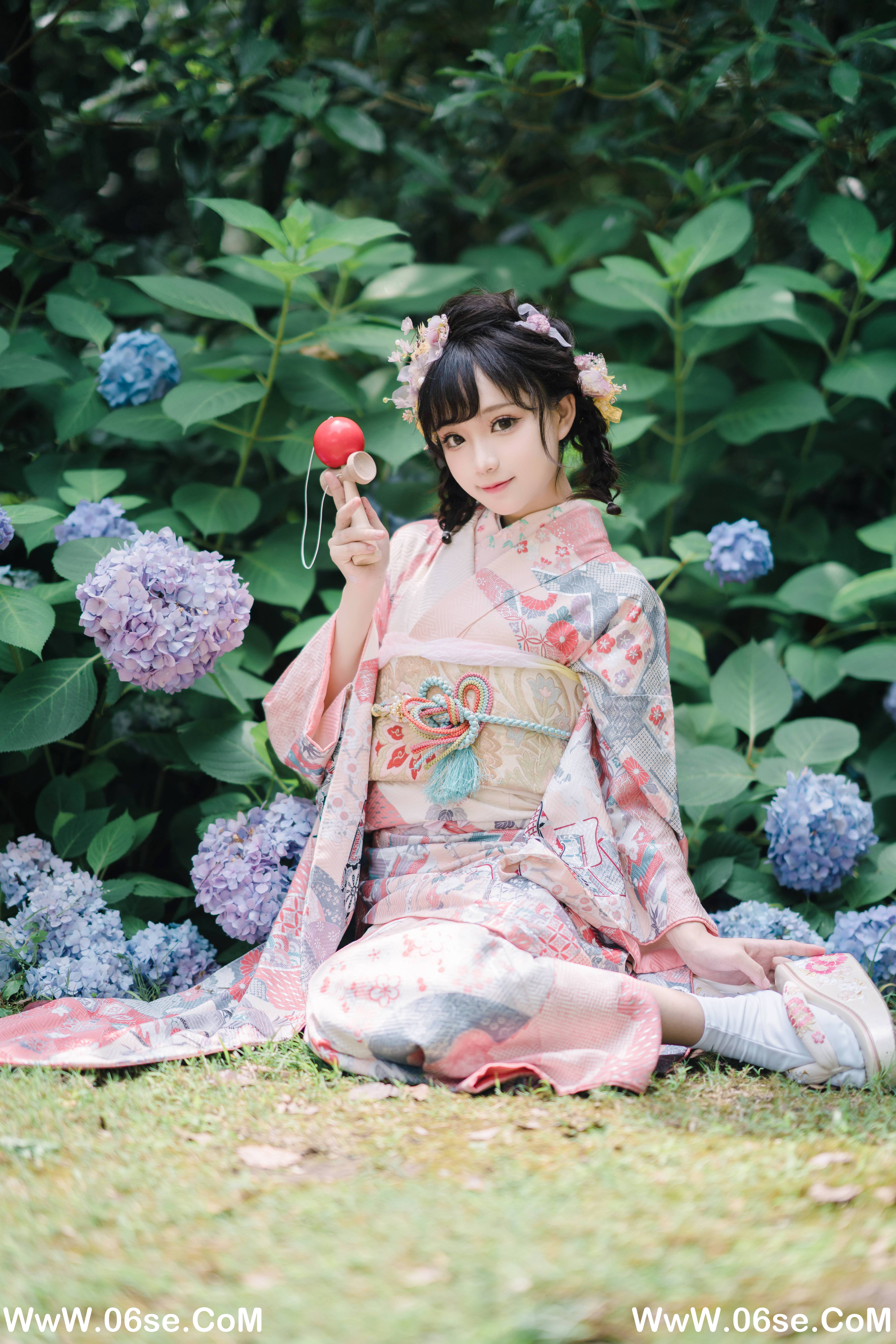 图片[13]-花柒hana NO.009 — 绣球花和服[18P437M]-六色网