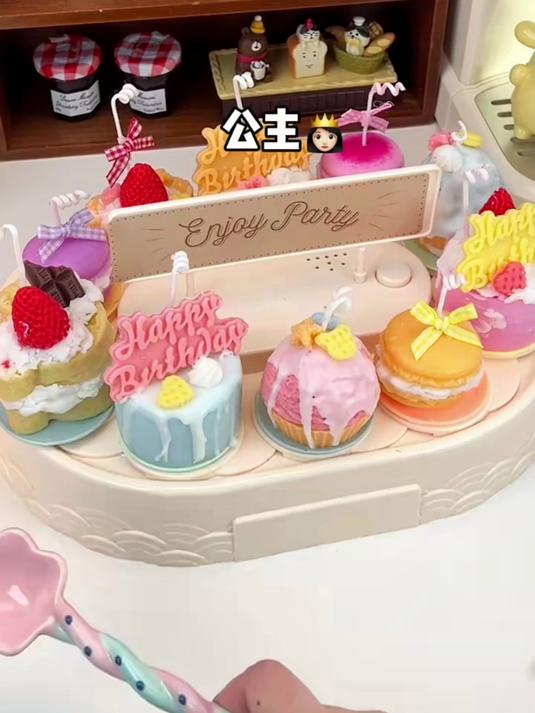 自制旋转蛋糕蜡烛,好玩又治愈