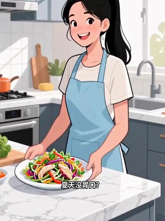 凉拌鸡丝，鸡胸肉凉拌，酸辣爽口，解腻佳品