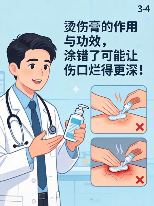 烫伤膏的作用与功效,涂错了可能让伤口烂得更深!