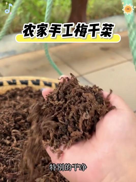农家自晒梅干菜 无沙免洗古法腌制 扣肉蒸菜夹馍 一口鲜香超下饭
