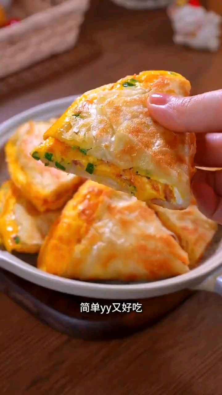 火腿鸡蛋饼简单易做好吃