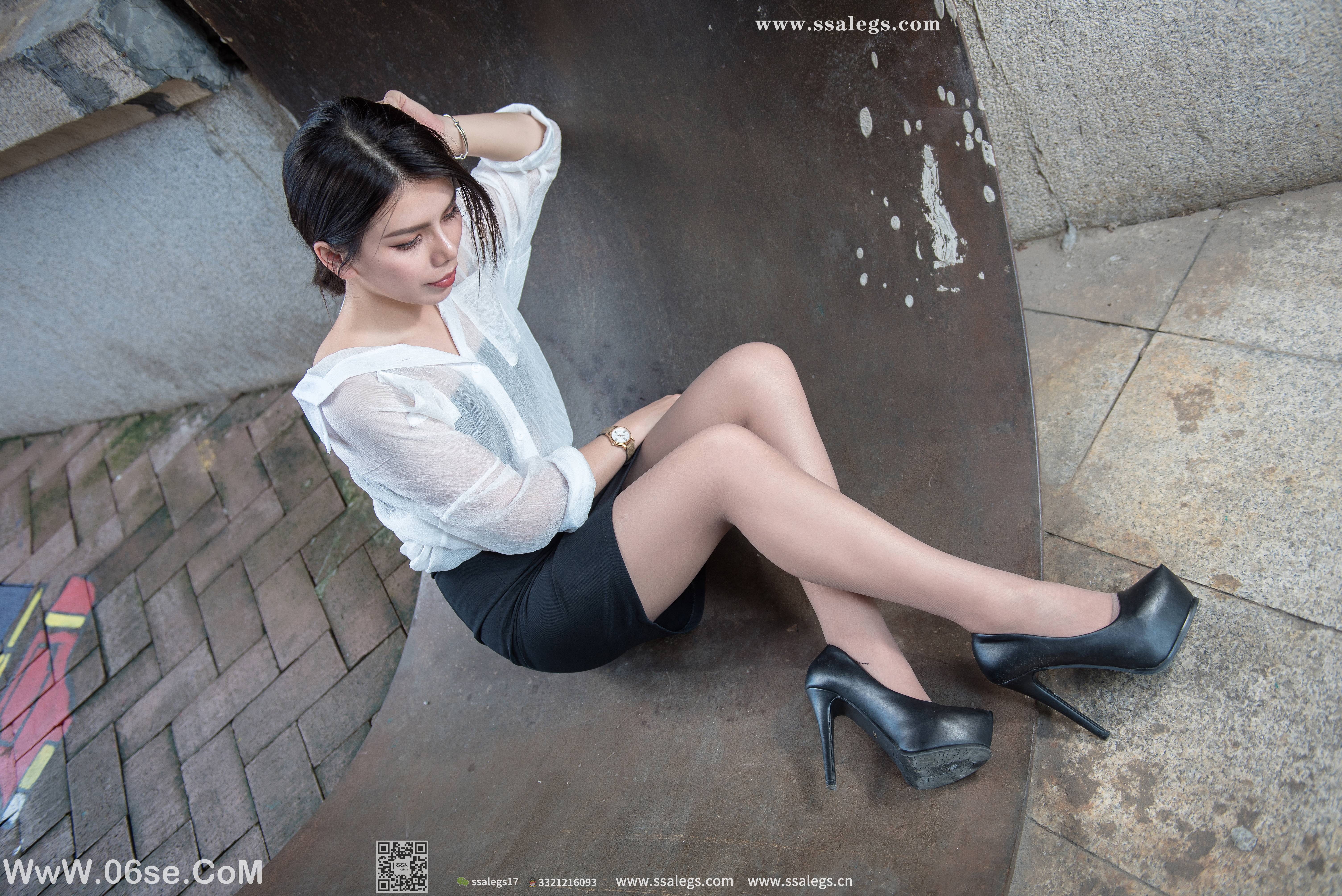 图片[30]-[SSA丝社] NO.021 混血美女芷沫浪漫咖啡色丝袜街拍[99P1.26G]-六色网