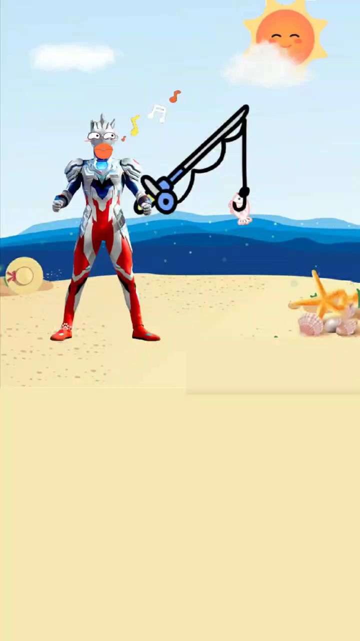 泽塔奥特曼被鲨鱼吃了