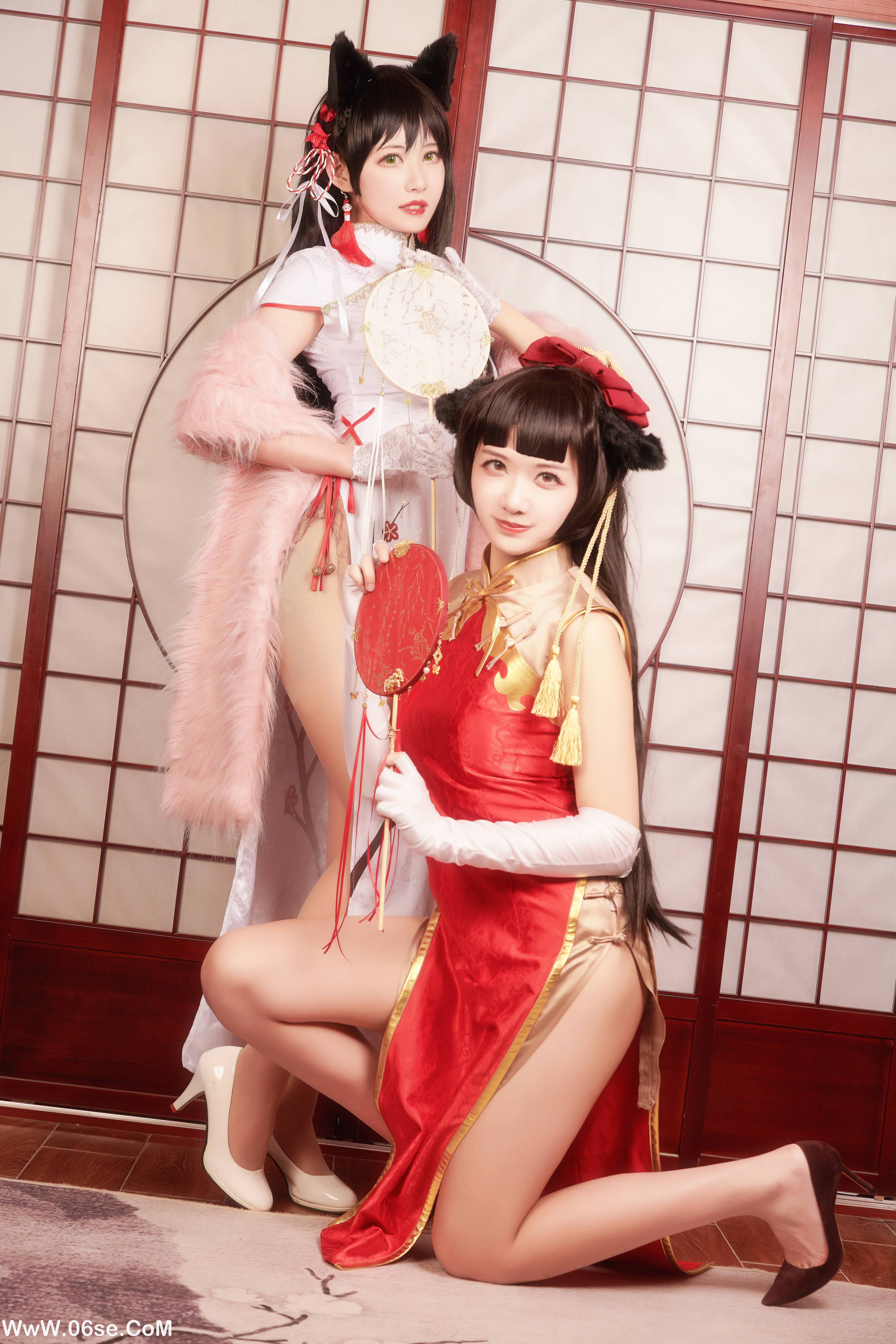图片[11]-源纱希喵喵喵 NO.004 &Meiyi_烛墨 犬獒旗袍 [12P157M]-六色网