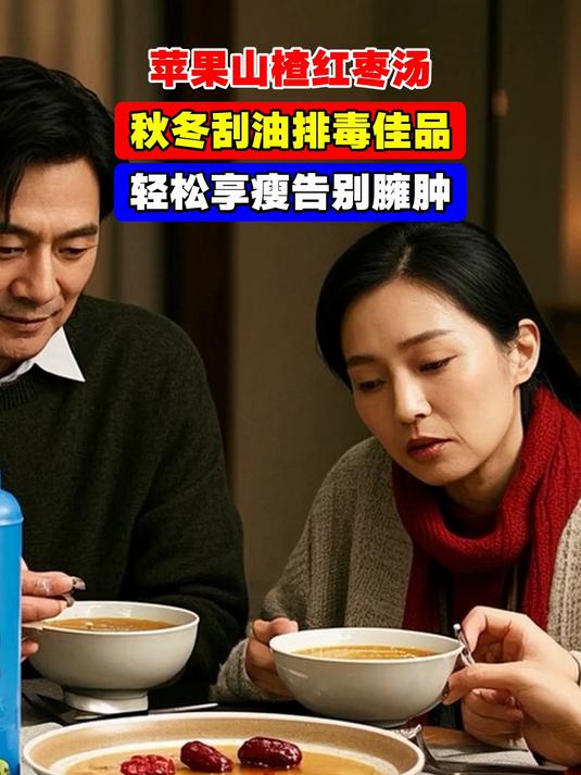 苹果山楂红枣汤,秋冬刮油排毒佳品,轻松享瘦告别臃肿