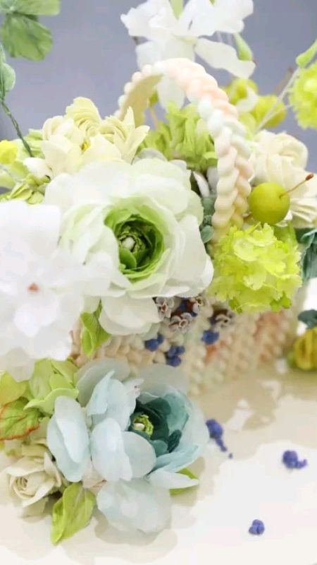 韩式裱花和翻糖蛋糕