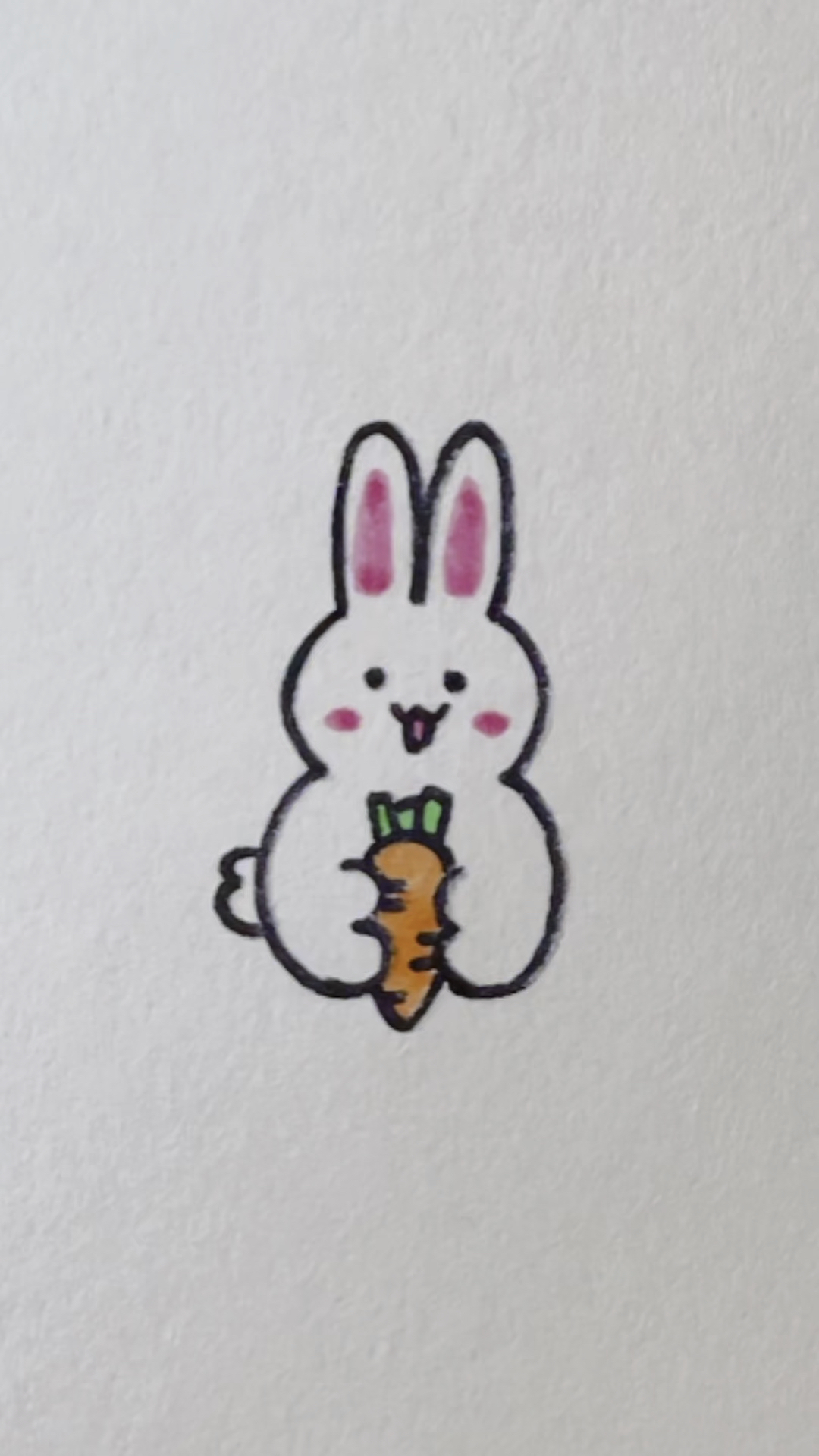兔子简笔画,兔子创意画,儿童画,动物简笔画,零基础绘画