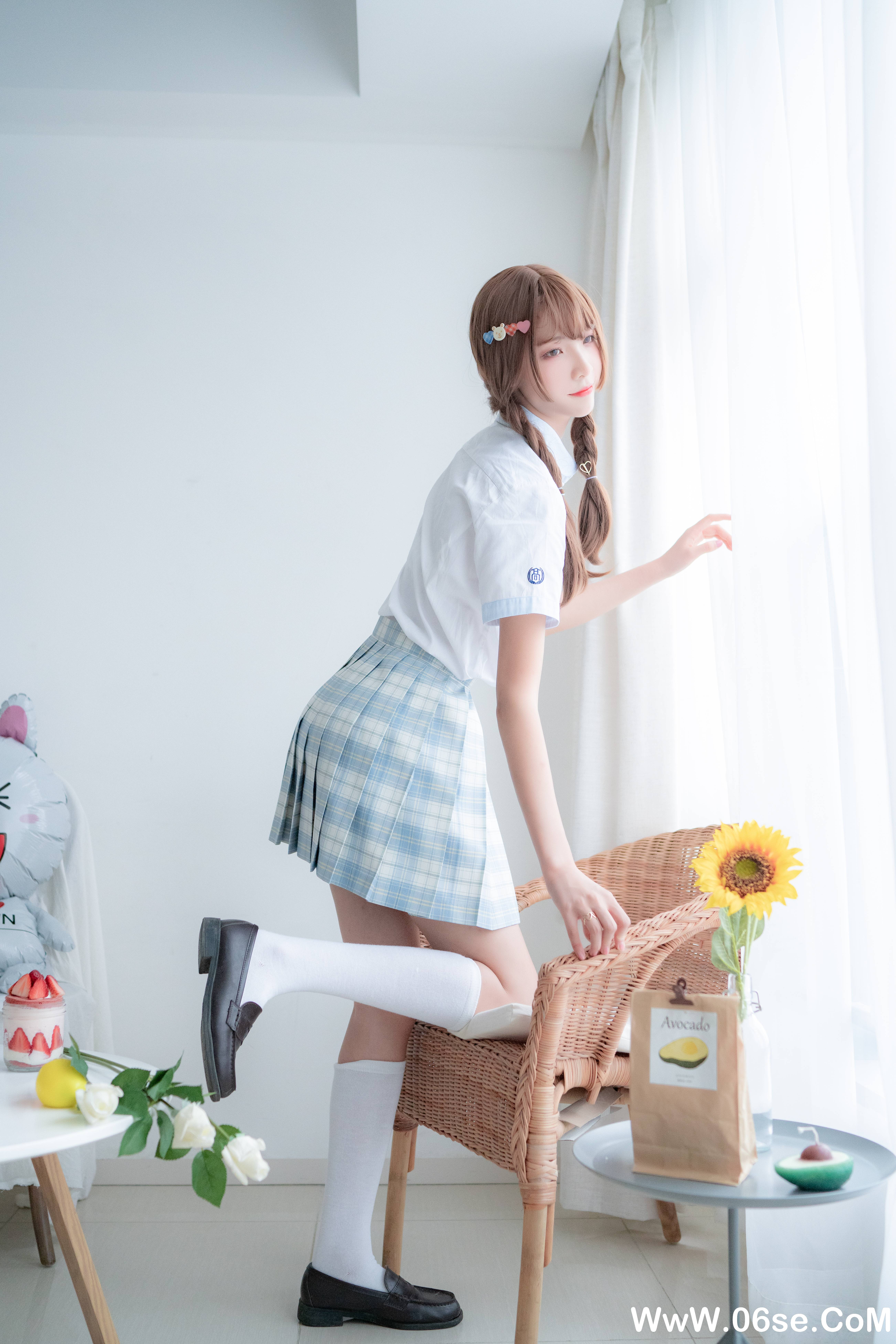 图片[12]-西瓜少女 NO.006 – 民宿私房淡蓝JK[46P453M]-六色网