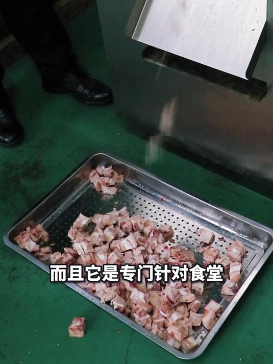 全自动剁块机鸡腿排骨冻肉都能切成方块丁