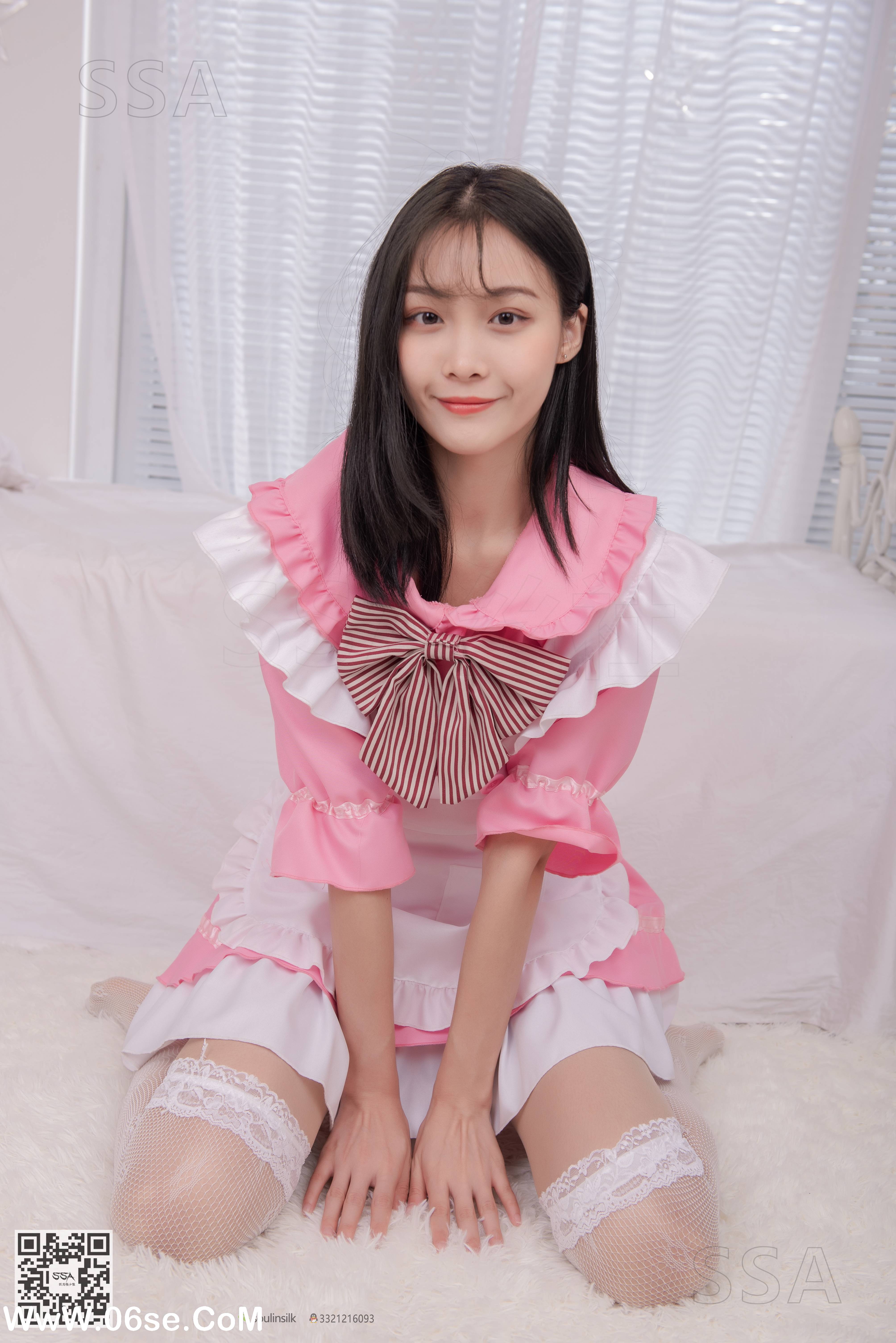 图片[100]-[SSA丝社] NO.148 丽萍 粉色女仆装白丝穿搭示范[165P1.54G]-六色网