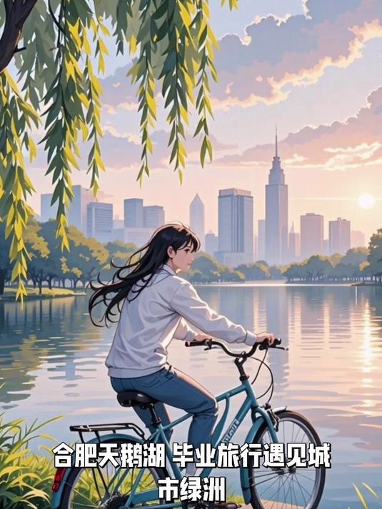 合肥天鹅湖,毕业旅行遇见城市绿洲