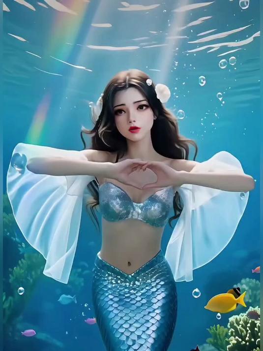 美人鱼版李慕婉 美人鱼 李慕婉 国漫女神 动态壁纸