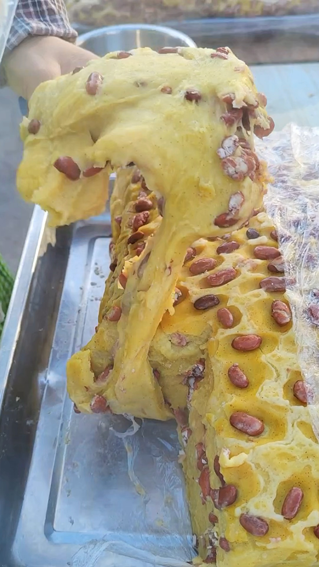 东北小吃黄米大年糕