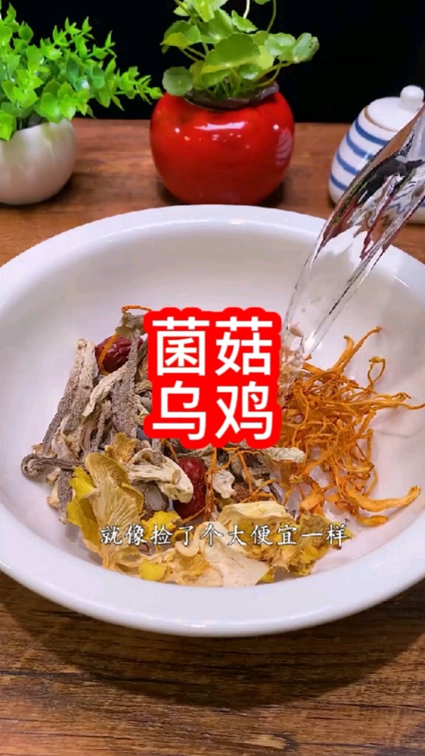 七彩菌菇乌鸡汤