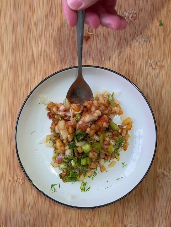茴香肉馅饺子怎么调馅,跟我这样调就行了