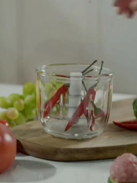 卡夫星辰3色无线绞肉机捣蒜机小型电动打蒜家用搅拌机充电式