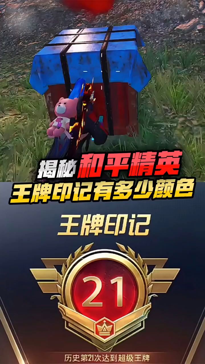 小婷:吃鸡中王牌印记有多少颜色,老玩家都未必知道