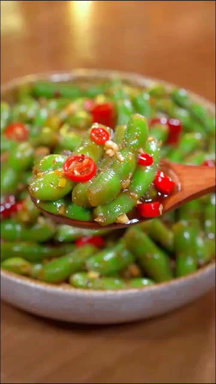凉拌毛豆做法