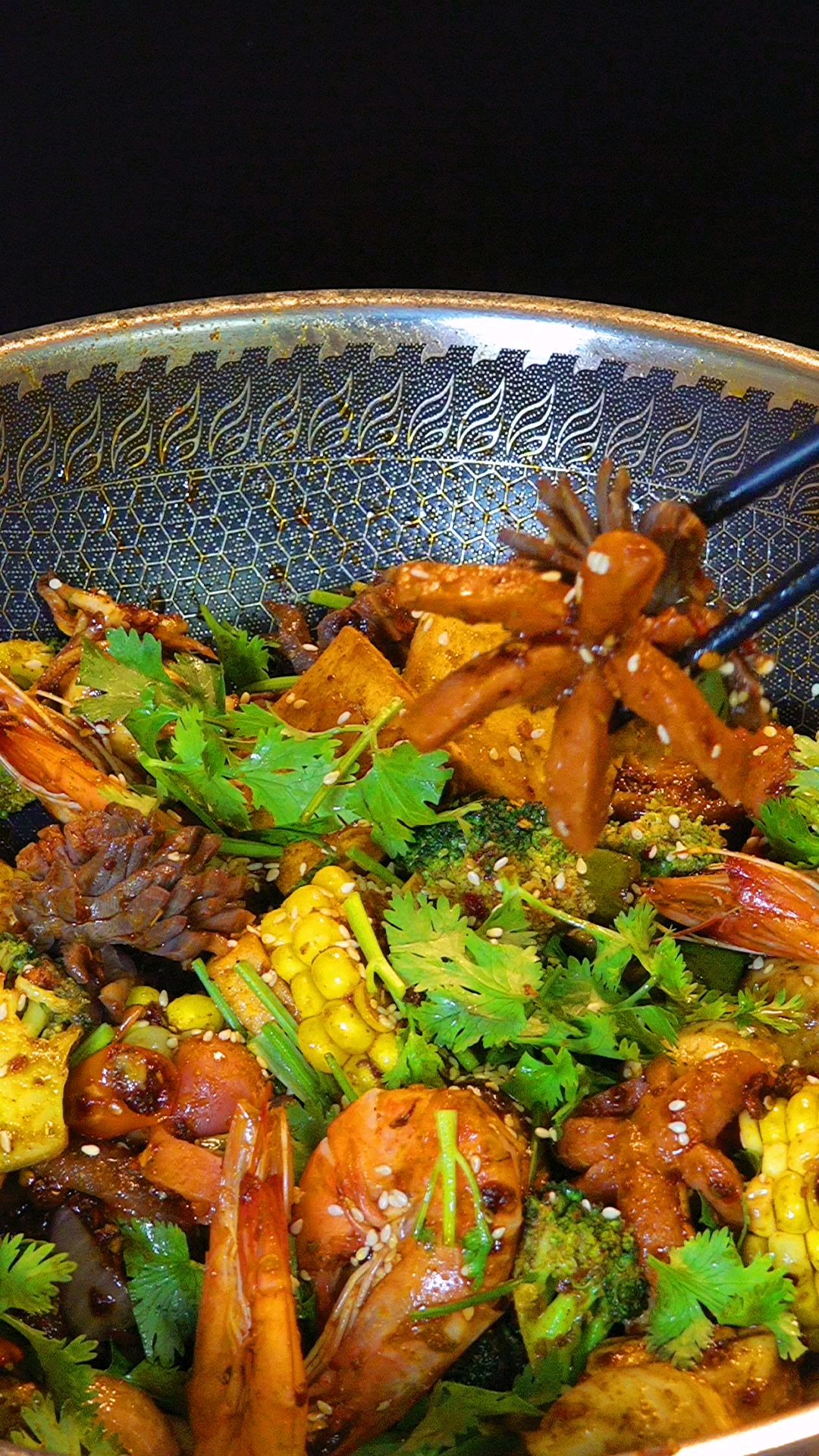 好吃的麻辣香锅,很下酒