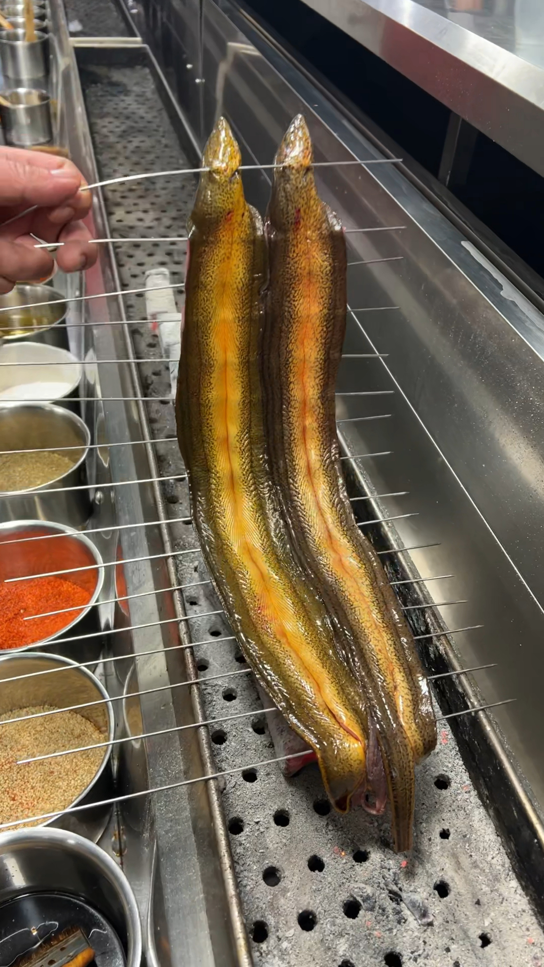 烧烤美食烤鳗鱼