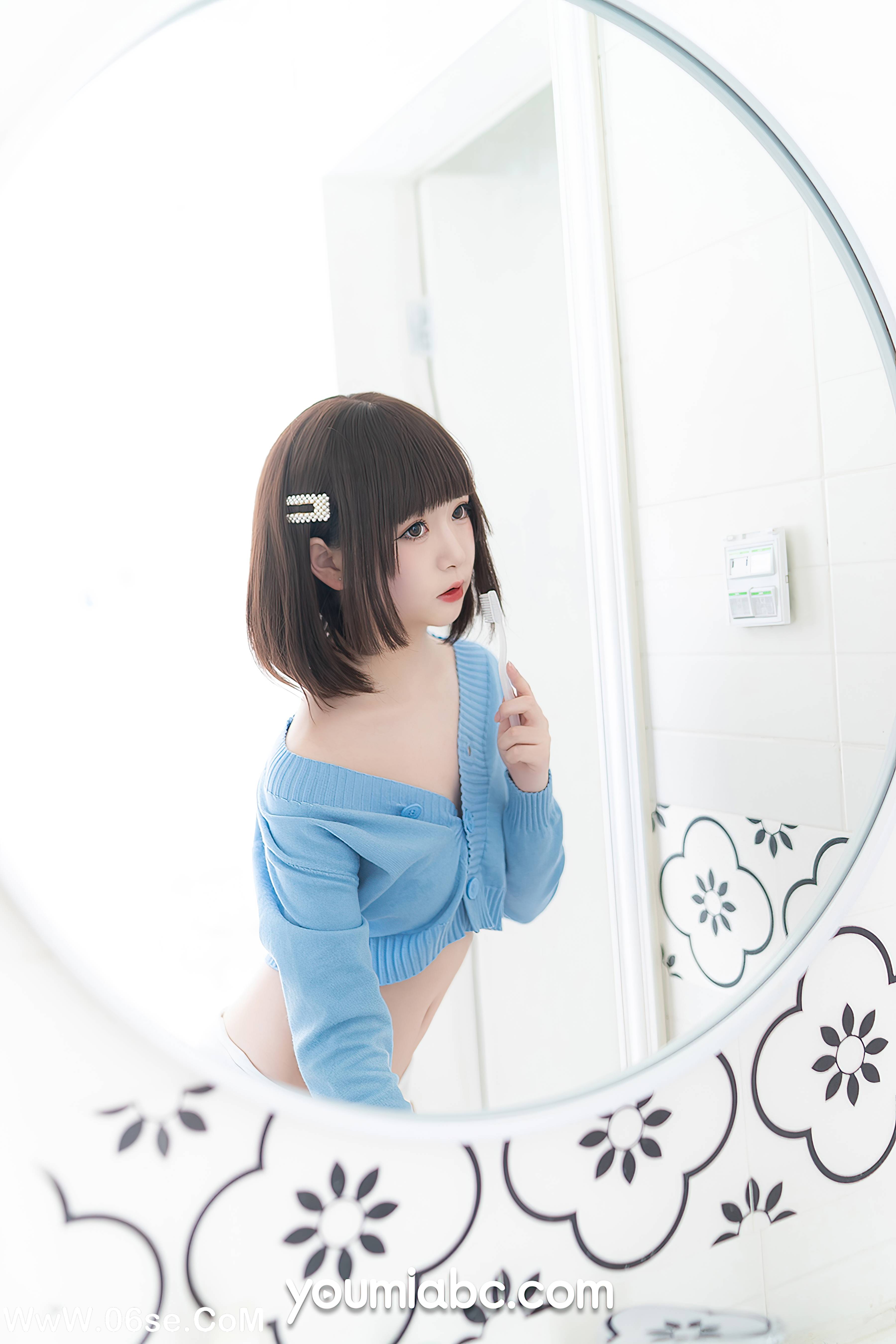 图片[6]-[YouMi尤蜜] 2020.11.30 薄荷蓝之夏 向小圆[34+1P511M]-六色网