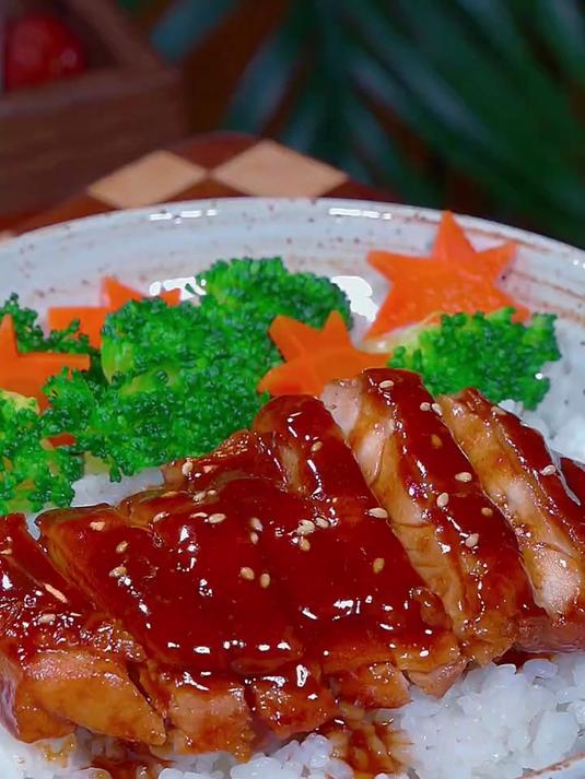 香喷喷的照烧鸡腿