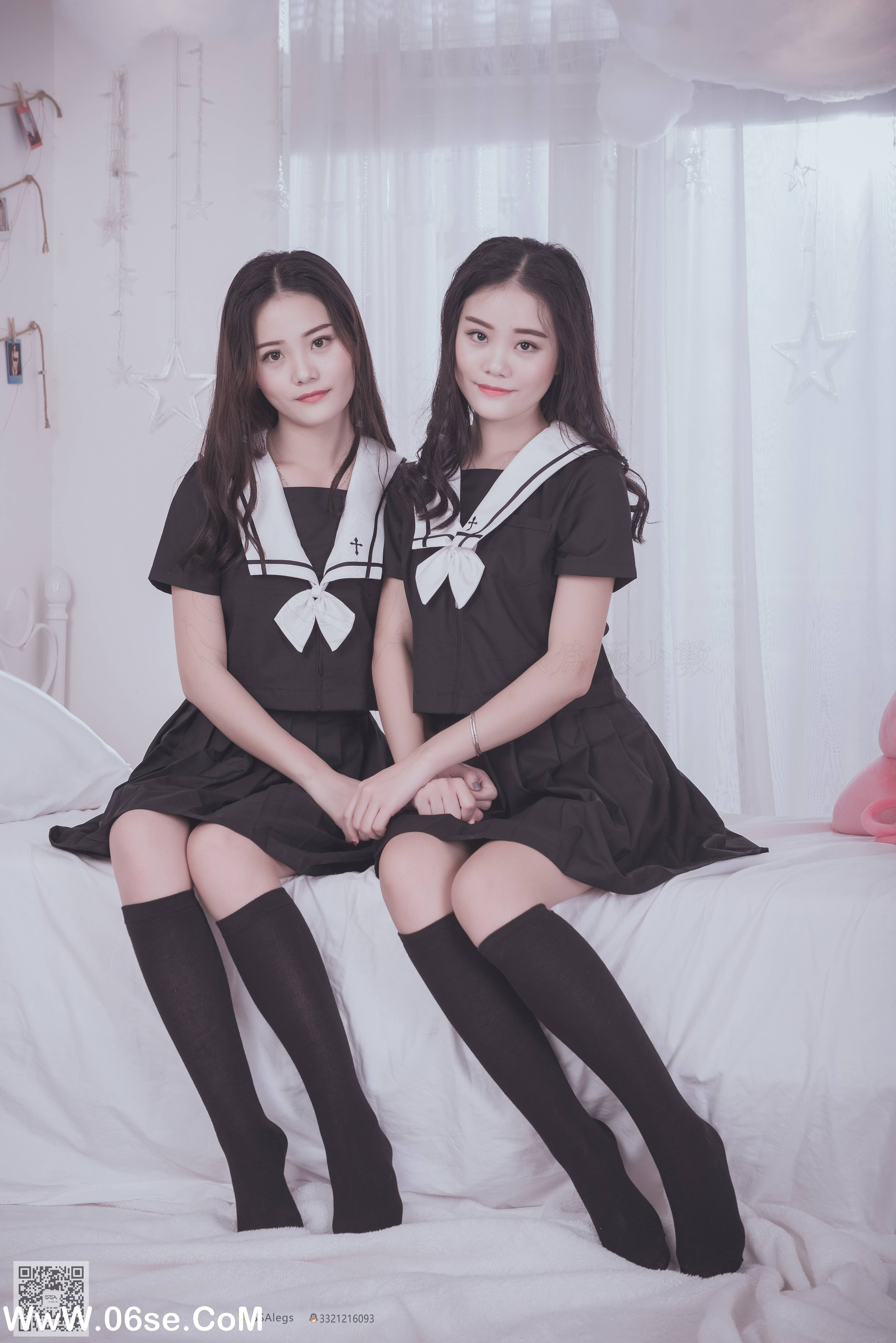 图片[73]-[SSA丝社] NO.028 青青姐妹 姐妹花的JK情[85P928M]-六色网