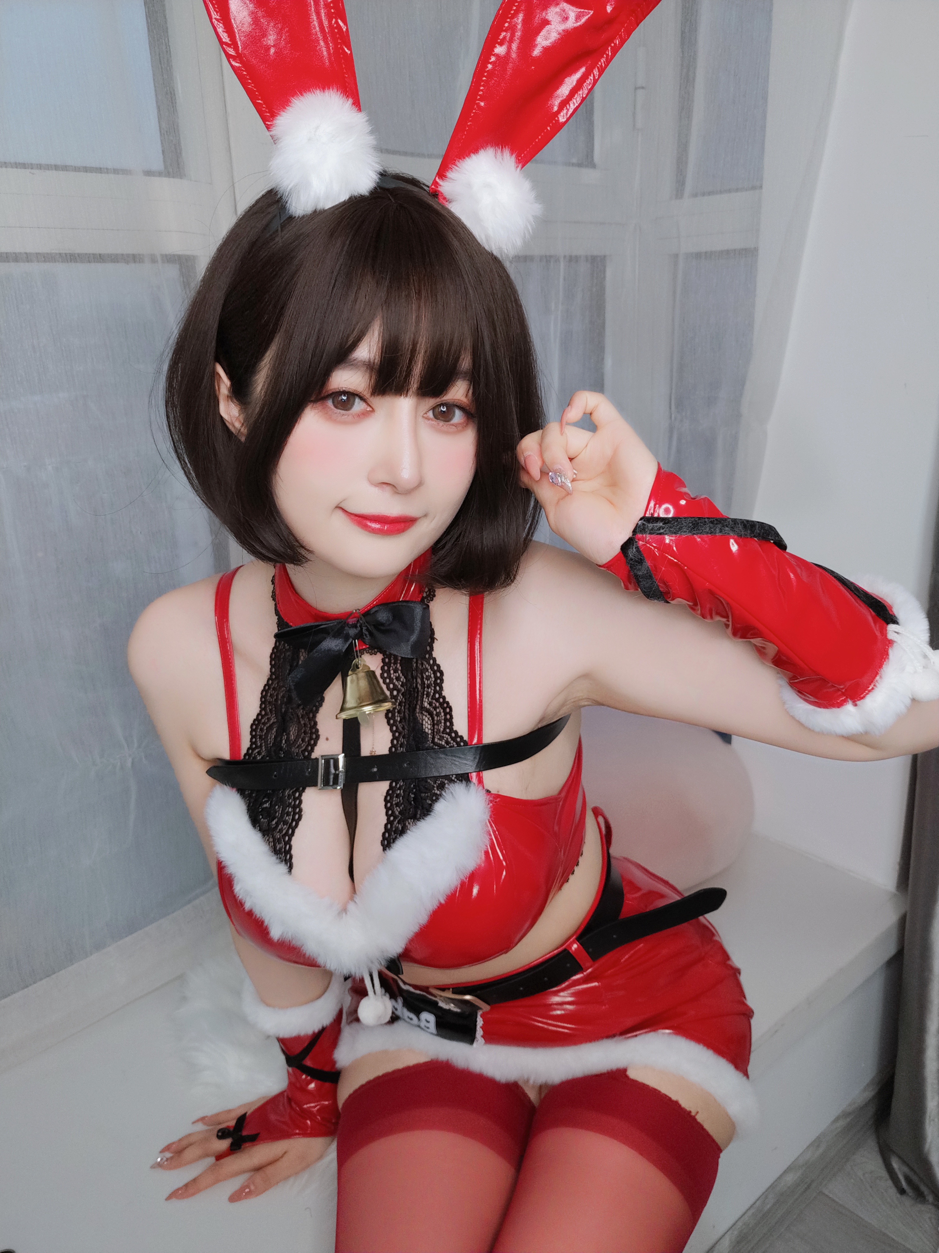 图片[21]-Coser小姐姐白银 NO.160 — Christmas Bunny [50P138M]-六色网