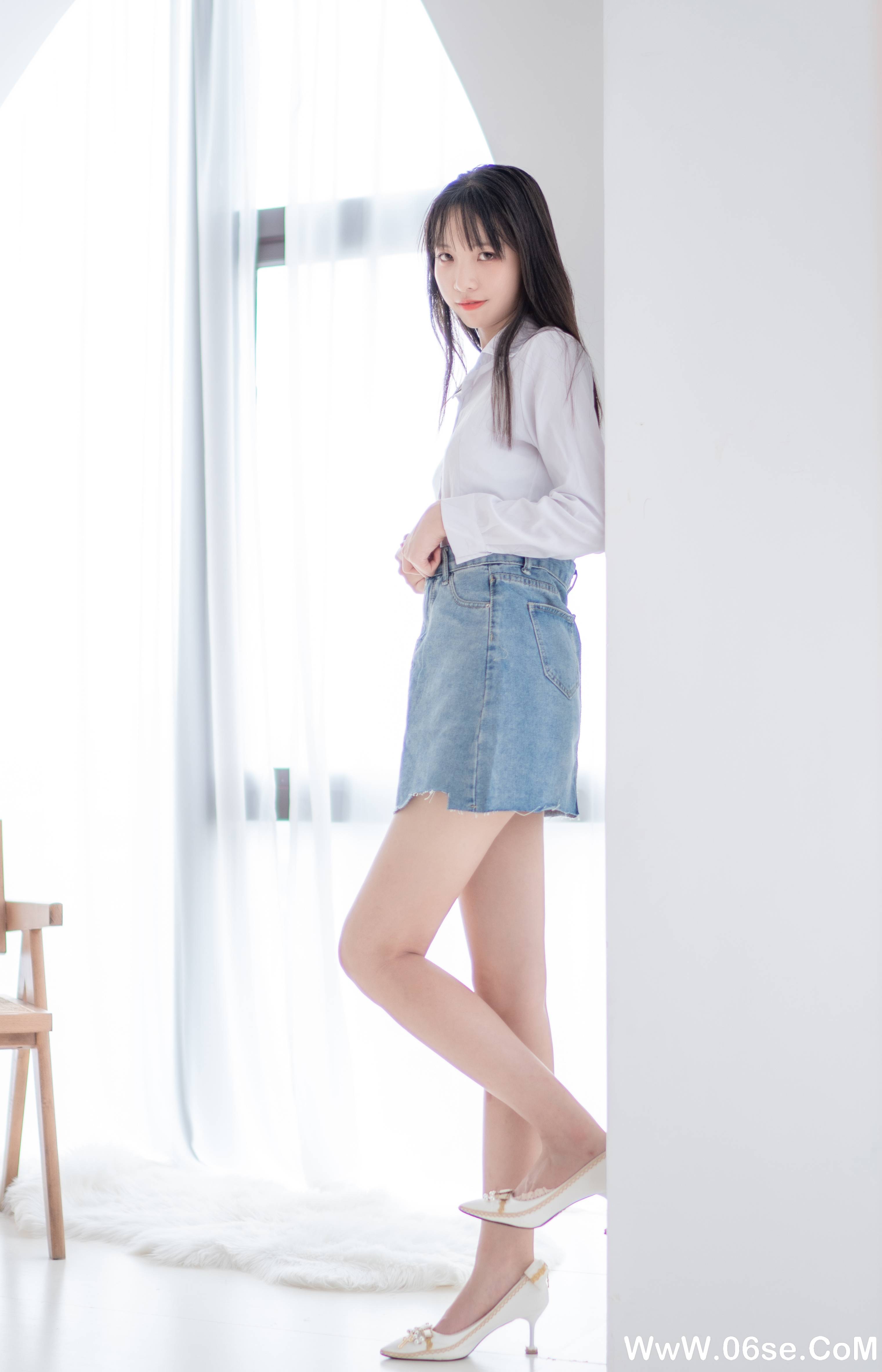 图片[3]-西瓜少女 NO.017 –  衬衫牛仔裙 [61P297M]-六色网