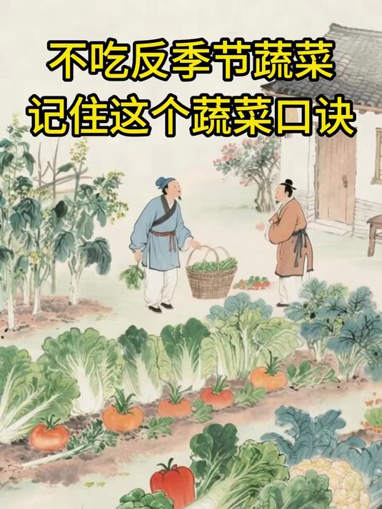 每月的当季菜有哪些少吃点反季节蔬菜哦